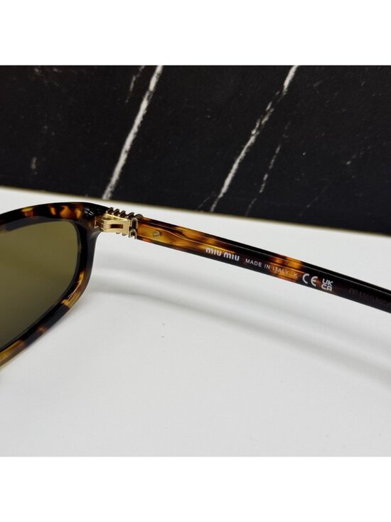 NEW MIU MIU MUA06S 14L09Z SUNGLASSES HAVANA WOMEN MU A06S, SMU A06 EYEWEAR